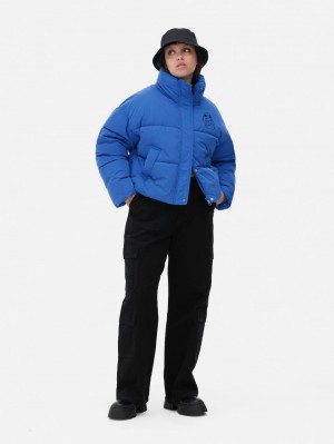 Primark Lilo and Stitch Puffer Jas Dames Blauw | Nederland 90413-QIEK