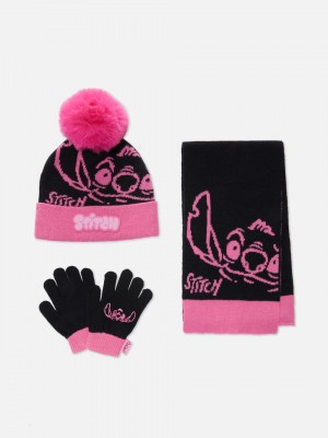 Primark Lilo and Stitch, and Set Handschoenen Meisjes Zwart | Nederland 98143-LXEO
