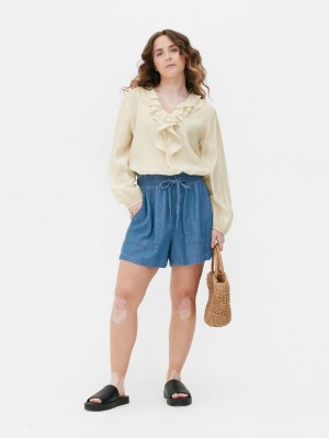 Primark Long Sleeve Ruffle Blouse Dames Room | Nederland 61279-XIJK