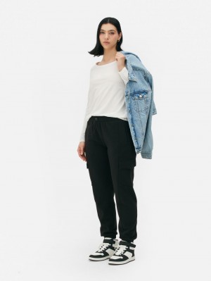 Primark Long Sleeve Slouchy T-shirts Dames Wit | Nederland 84901-KXAS