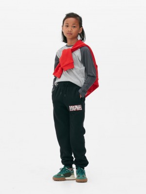 Primark Marvel Logo Joggingbroeken Jongens Zwart | Nederland 64370-JIEW