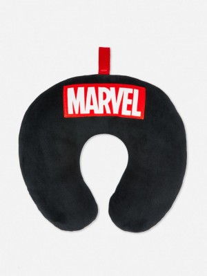 Primark Marvel Logo Travel Kussen Dames Zwart | Nederland 08421-PAQF