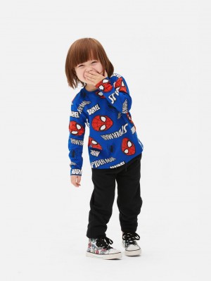 Primark Marvel Spider-Man Long Sleeve Top T-shirts Jongens Blauw | Nederland 06795-MBKR