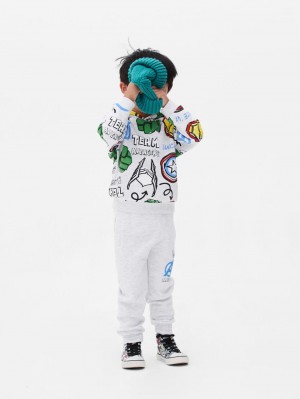 Primark Marvel Team Avengers Hoodie Jongens Lichtgrijs | Nederland 78093-WZHY