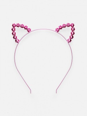 Primark Metallic Cat Ears Hoofdband Meisjes Roze | Nederland 18374-LEJI