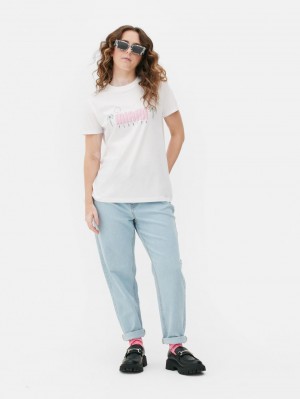 Primark Miami Kort Sleeve T-shirts Dames Wit | Nederland 63024-LJRZ