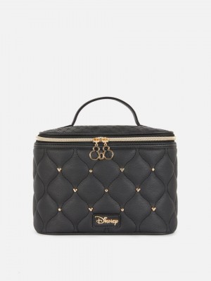 Primark Mickey Mouse Gewatteerd Vanity Case Make-up Tasje Dames Zwart | Nederland 70629-DHUS