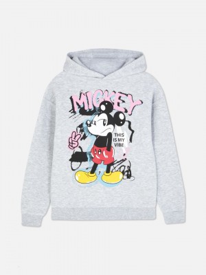 Primark Mickey Mouse Hoodie Meisjes Grijs | Nederland 65297-DEFN