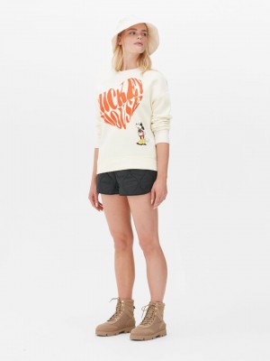 Primark Mickey Mouse Love Heart Sweatshirt Dames Wit | Nederland 84279-GLSU