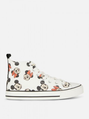 Primark Mickey Mouse and Minnie Mouse High-Top Sneakers Dames Gekleurd | Nederland 28605-FORP