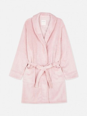 Primark Mid-Length Fleece Badjas Dames Roze | Nederland 43987-UHWM