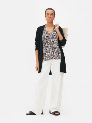 Primark Mid Length Edge-to-Edge Cardigan Dames Zwart | Nederland 37925-WJPR
