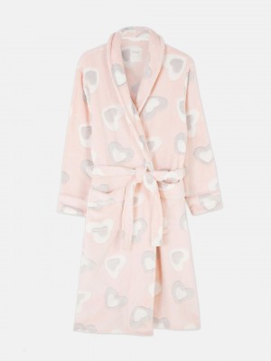 Primark Midi Fleece Badjas Dames Roze | Nederland 38416-GMRH