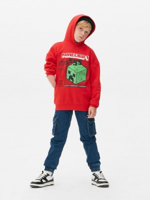 Primark Minecraft Creeper Hoodie Jongens Rood | Nederland 63504-BPGZ
