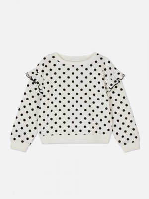 Primark Monochromatic Spotted Truien Meisjes Wit Zwart | Nederland 83215-RKOZ