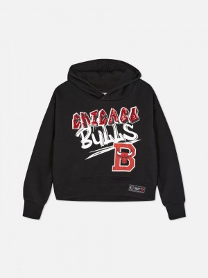 Primark NBA Chicago Bulls Set Hoodie Meisjes Zwart | Nederland 76158-DUFY