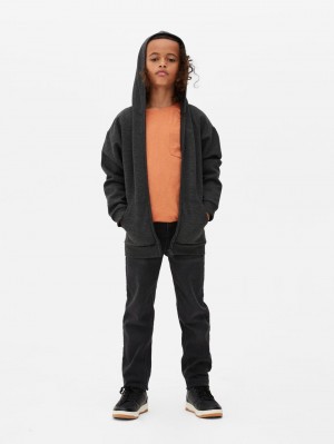 Primark Older Boy Textured Zip Hoodie Jongens Grijs | Nederland 41078-SVZC