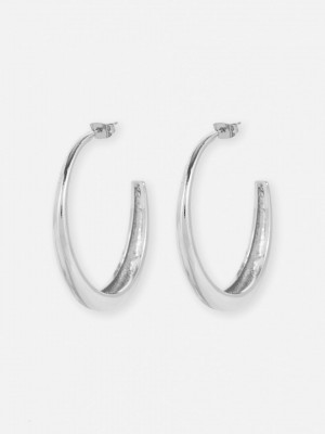 Primark Oval Hoop Oorbellen Dames Wit | Nederland 74190-MVKZ
