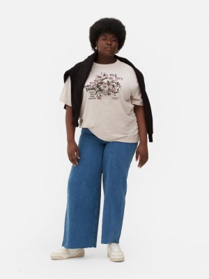 Primark Oversized Beach T-shirts Dames Beige | Nederland 35290-YGZS
