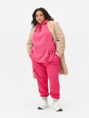 Primark Oversized Long Sleeve Hoodie Dames Donkerroze | Nederland 56704-PLNZ