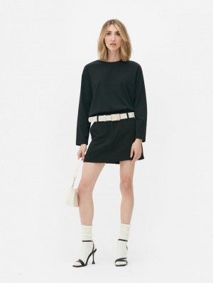 Primark Oversized Long Sleeve T-shirts Dames Zwart | Nederland 62745-FIUQ