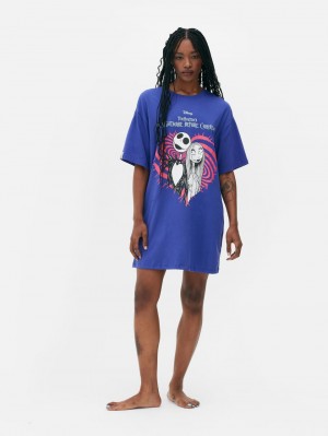 Primark Oversized Sleep T-shirts Dames Paars | Nederland 78136-KYBH