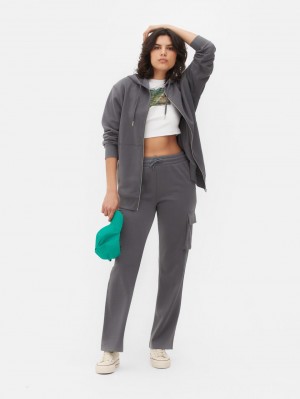 Primark Oversized Zip-Up Hoodie Dames Grijs | Nederland 93680-YBCD