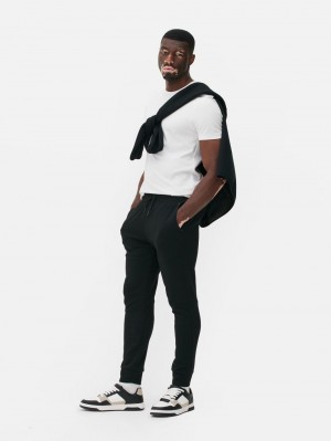 Primark Performance Bonded Jersey Joggingbroeken Heren Zwart | Nederland 07891-KAFJ