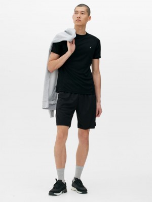 Primark Performance Crew Neck T-shirts Heren Zwart | Nederland 68159-KMCG