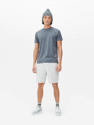 Primark Performance Kort Sleeve T-shirts Heren Grijs | Nederland 35801-UPAK