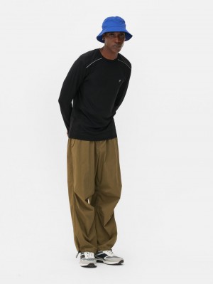 Primark Performance Long Sleeve T-shirts Heren Zwart | Nederland 86325-HIZT