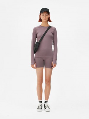 Primark Performance Long Sleeve T-shirts Dames Lichtpaars | Nederland 03165-ELBI
