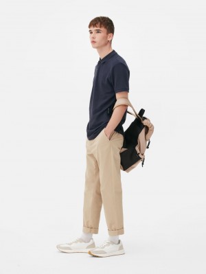 Primark Piqué Polo Poloshirt Heren Donkerblauw | Nederland 56910-RPDS