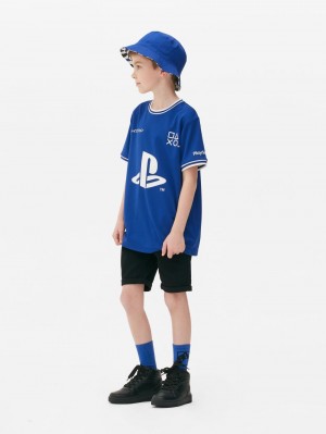 Primark PlayStation Controller Icon T-shirts Jongens Blauw | Nederland 12408-VYHE