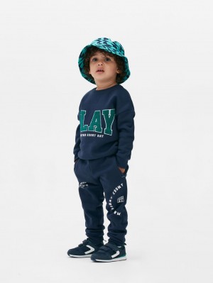 Primark Play Bouclé Sweatshirt Jongens Donkerblauw | Nederland 16408-NWYR