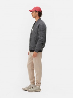Primark Pocket Detail Bomber Jas Heren Grijs | Nederland 23046-VUAI