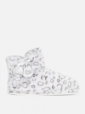 Primark Pompom Bootie Pantoffels Dames Grijs | Nederland 35128-GEFI