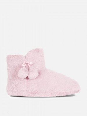 Primark Pompom Bootie Pantoffels Dames Roze | Nederland 30596-WPHC