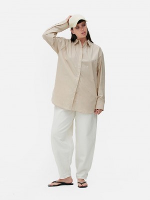 Primark Poplin Stud Overhemd Dames Grijs | Nederland 94372-WNVK