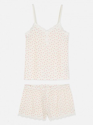 Primark Print Cami and Pajama Set Pyjama Dames Roze | Nederland 57824-VDFQ