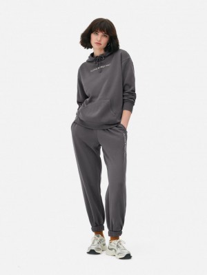 Primark Printed Long Sleeve Hoodie Dames Donkergrijs | Nederland 81652-KELG