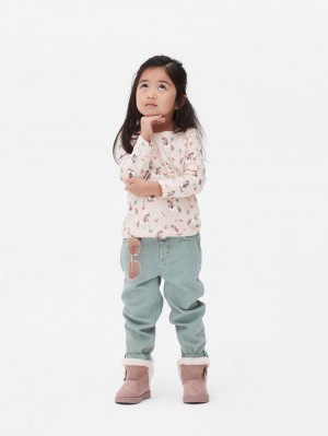 Primark Printed Long Sleeve T-shirts Meisjes Lichtroze | Nederland 50197-OQUG