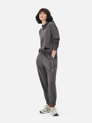 Primark Printed Regular Fit Joggingbroeken Dames Donkergrijs | Nederland 60719-KWJP