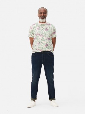 Primark Rechtdoor Leg Jeans Heren Donkerblauw | Nederland 35948-CODT