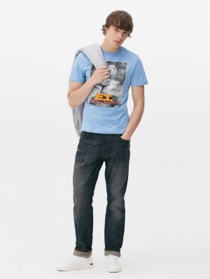 Primark Rechtdoor Leg Jeans Heren Donkerblauw | Nederland 74685-UPZM
