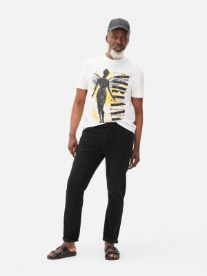 Primark Rechtdoor Leg Jeans Heren Zwart | Nederland 18357-BTLH