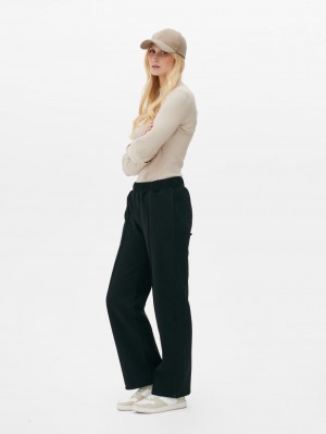 Primark Rechtdoor Leg Pintuck Joggingbroeken Dames Zwart | Nederland 94308-VCXL
