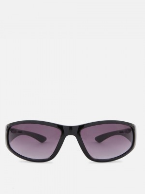 Primark Rectangular Visor Zonnebril Dames Zwart | Nederland 20361-QTYW