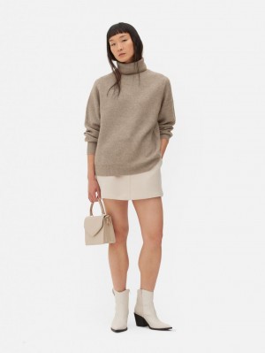 Primark Relaxed Fit Roll Neck Truien Dames Bruin | Nederland 54091-HGCQ