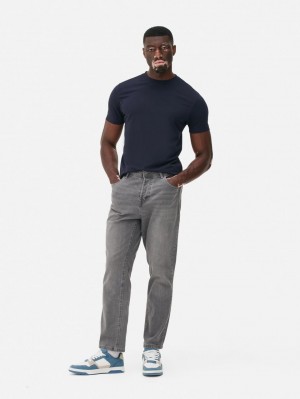 Primark Relaxed Rechtdoor Jeans Heren Grijs | Nederland 61534-IRLY